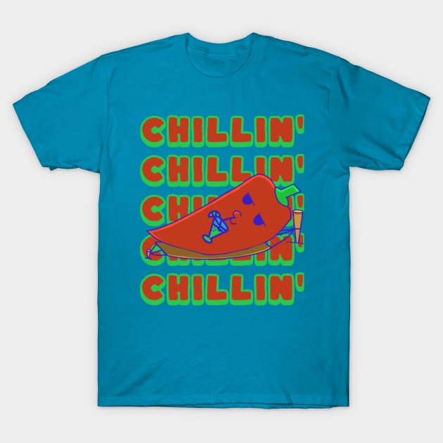 Chilli Chilling Beachlife T-Shirt by vystudio